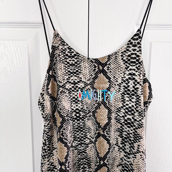 O-Mighty Snake Print Bodycon Mini Dress - Picture 2 of 4